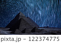 Egypt Pyramids of Giza Star Trails Around Polaris Shooting Star 122374775