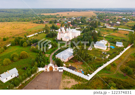 Aerial view of Paisievo-Galichsky Assumption Convent. City of Galich Aerial view of Paisievo-Galichsky Assumption Convent. City of Galich 122374831