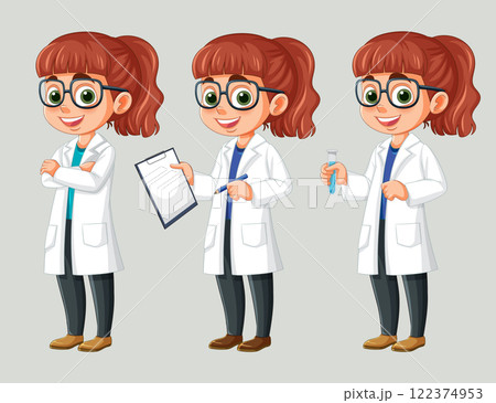 Young Scientist in Lab Coat Young Scientist in Lab Coat 122374953