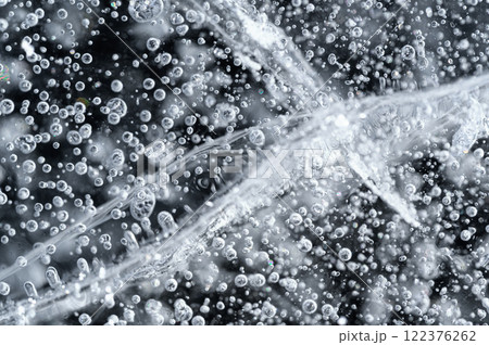 アイスバブル 氷の造形 赤城大沼 アイスバブル 氷の造形 赤城大沼 122376262