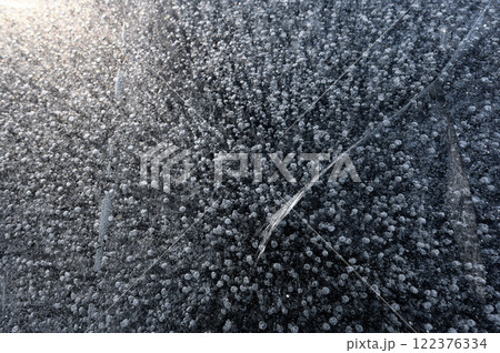 アイスバブル 氷の造形 赤城大沼 アイスバブル 氷の造形 赤城大沼 122376334