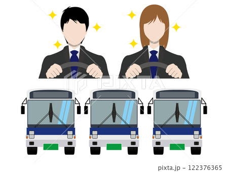 バスと運転手 122376365