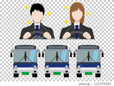 バスと運転手 122376365