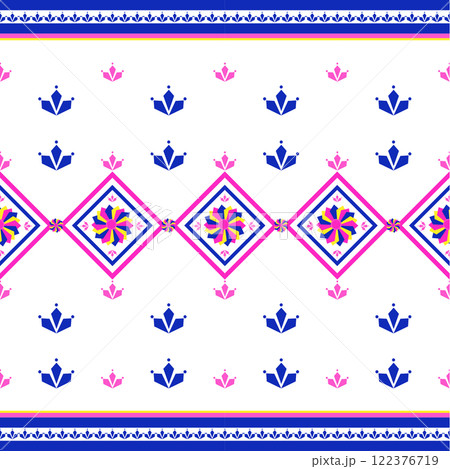 Abstract geometric ethnic pattern design. 122376719