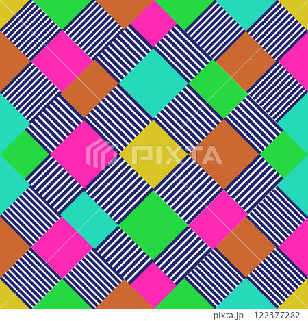 Geometric ethnic pattern, Navajo, Native American tribal fabric design. 122377282