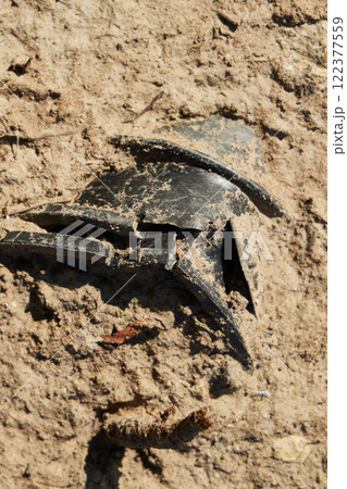 A Fragment of a Mysterious Object Was Discovered in the Sand at a Scenic Location A Fragment of a Mysterious Object Was Discovered in the Sand at a Scenic Location 122377559