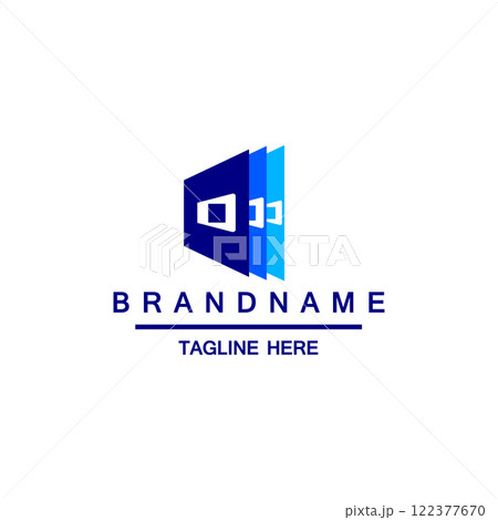 Letter D initial Business media Education Logo design vector Letter D initial Business media Education Logo design vector 122377670