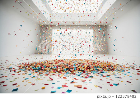 紙吹雪の会場 AI生成画像 紙吹雪の会場 AI生成画像 122378482
