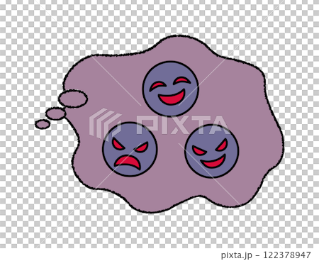 人間関係の嫌な雰囲気を表すイラスト 122378947