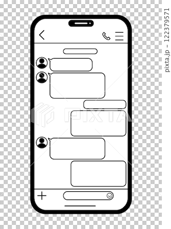 Mobile phone message talk screen 04 Mobile phone message talk screen 04 122379571
