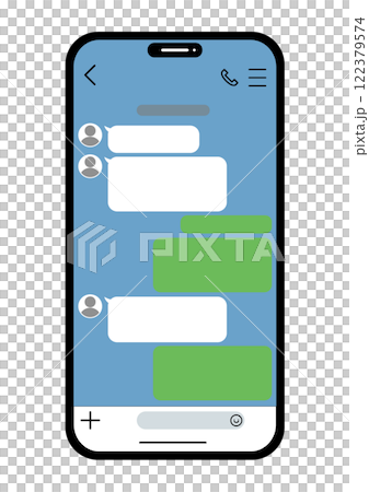 Mobile phone message talk screen 05 122379574