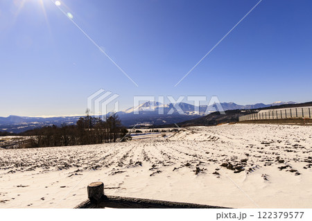 浅間山　雪景色　冬 122379577