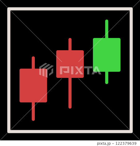 3 Candles vector Stock Market Trading colored icon or logo element 3 Candles vector Stock Market Trading colored icon or logo element 122379639