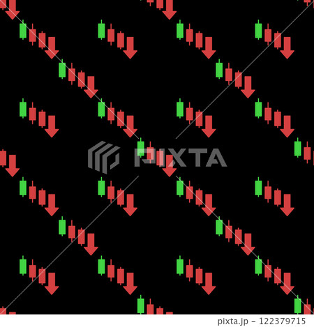 Downtrend Candlestick Pattern vector Cryptocurrency Analytics colored seamless pattern Downtrend Candlestick Pattern vector Cryptocurrency Analytics colored seamless pattern 122379715