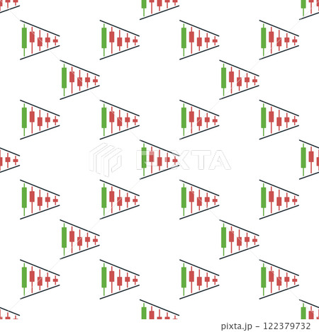 Technical Analysis Graphics vector Margin Trading seamless pattern 122379732