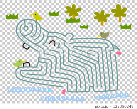 カバの迷路 122380249