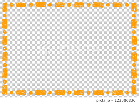 Hand-drawn crayon material background frame Hand-drawn crayon material background frame 122380830