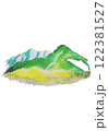 大朝日岳　色鉛筆手描き 122381527