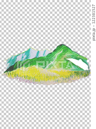 用色鉛筆手繪的旭岳 122381527