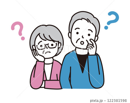 悩む夫婦 悩む夫婦 122381598