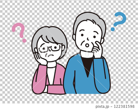 悩む夫婦 悩む夫婦 122381598