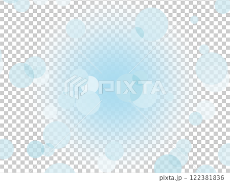 Fairytale light blue polka dot background material 122381836
