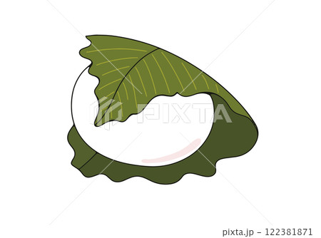 シンプルな柏餅のイラスト 122381871