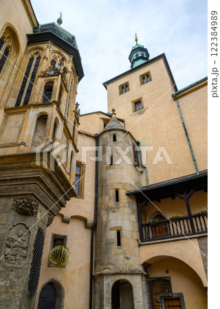 Italian Court palace, former seat of the central mint of Bohemia and town hall in Kutna Hora, Czech Republic Italian Court palace, former seat of the central mint of Bohemia and town hall in Kutna Hora, Czech Republic 122384989
