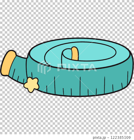 The illustration of a measuring tape 122385109