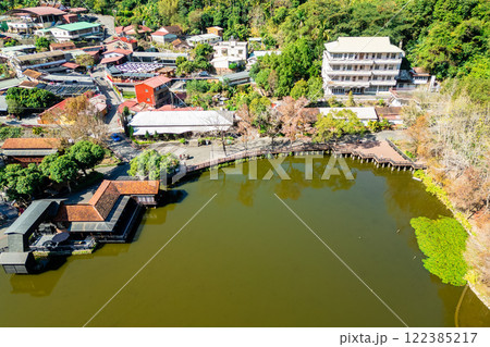 Aerial view of Checheng timber pond in Nantou County, Taiwan Aerial view of Checheng timber pond in Nantou County, Taiwan 122385217