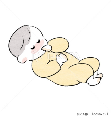お熱がでた赤ちゃん お熱がでた赤ちゃん 122387491