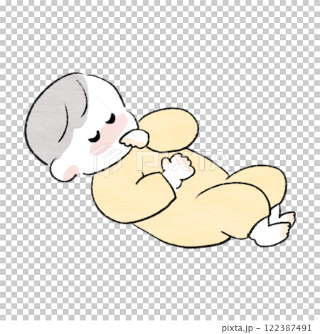 お熱がでた赤ちゃん お熱がでた赤ちゃん 122387491