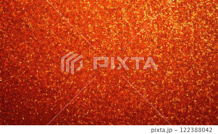 《AI画像》キラキラしたオレンジ色の背景素材 122388042