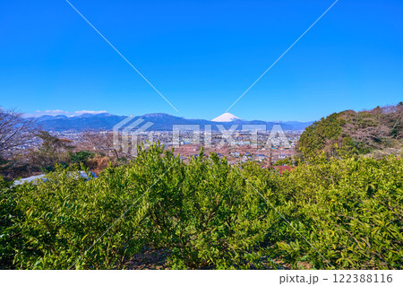 神奈川県小田原市 曽我別所等の眺望(小田原市,富士山,矢倉岳,曽我梅林など) 122388116