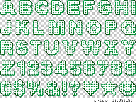 丸、文字、影付、m17緑 丸、文字、影付、m17緑 122388189