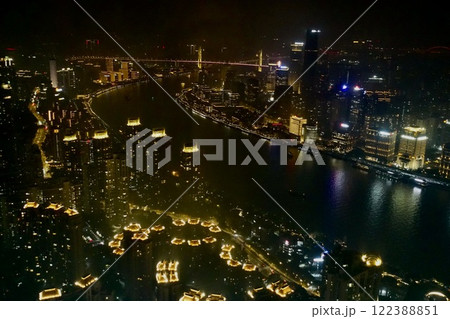 上海 黄浦江周辺の夜景 上海 黄浦江周辺の夜景 122388851