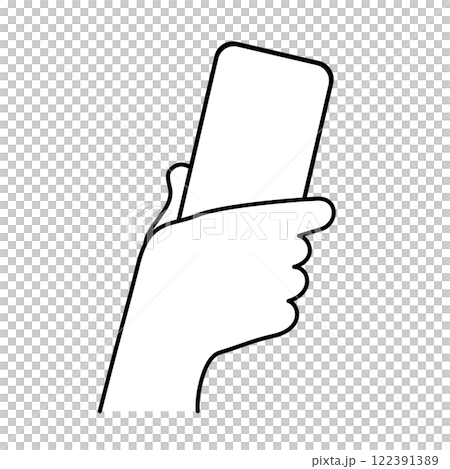 Hand with a smartphone Hand with a smartphone 122391389