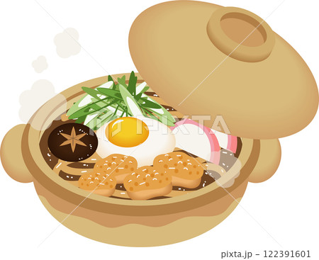味噌煮込みうどんのイラスト素材 [122391601] - PIXTA