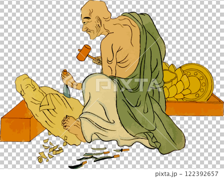 Buddhist sculptor 122392657