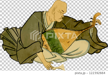 Biwa-hoshi (Biwa-playing priest) 122392664