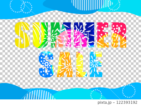 夏季促銷插畫素材 122393192