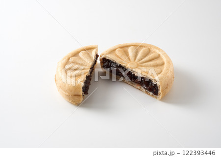 和菓子 粒あんもなか イメージ 和菓子 粒あんもなか イメージ 122393446