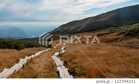 秋の月山登山道 秋の月山登山道 122394231