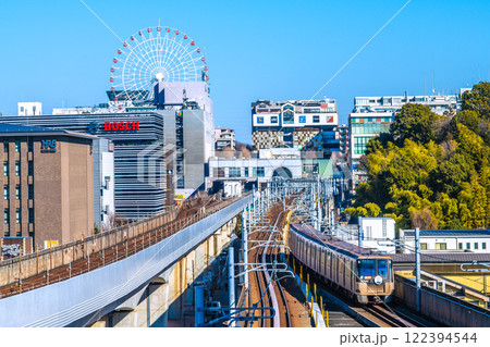 日本の横浜都市景観 センター北駅や都築阪急の観覧車、市営地下鉄などを望む=令和7年1月22日 日本の横浜都市景観 センター北駅や都築阪急の観覧車、市営地下鉄などを望む=令和7年1月22日 122394544