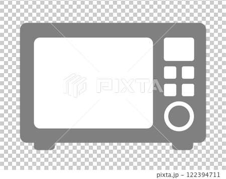 Microwave oven silhouette icon 122394711