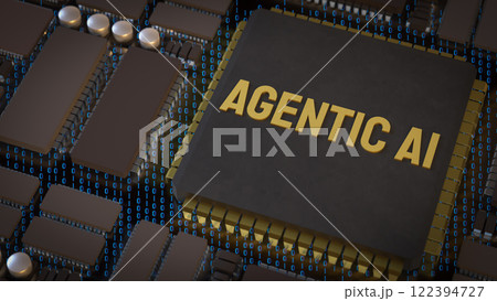 The Agentic ai for technology or it concept 3d Rendering. 122394727