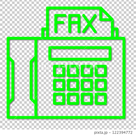 用於透過電話線發送和接收工作通訊和訊息的便捷傳真機的插圖 122394772