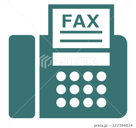 仕事で使う業務連絡や文章を電話回線で送受信するファックスのイラスト 仕事で使う業務連絡や文章を電話回線で送受信するファックスのイラスト 122394814