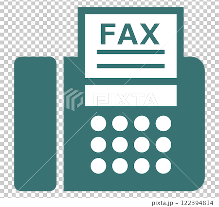 仕事で使う業務連絡や文章を電話回線で送受信するファックスのイラスト 仕事で使う業務連絡や文章を電話回線で送受信するファックスのイラスト 122394814