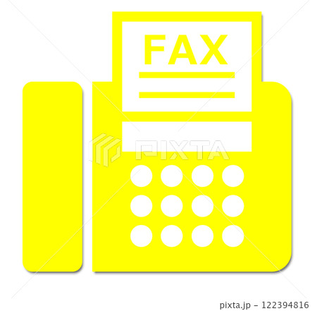 仕事で使う業務連絡や文章を電話回線で送受信するファックスのイラスト 仕事で使う業務連絡や文章を電話回線で送受信するファックスのイラスト 122394816